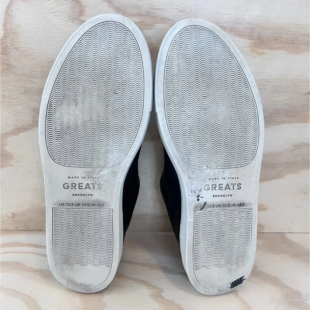 Greats Brooklyn - Royale 2.0 - Leather Sneakers - Black - Men's - 10.5